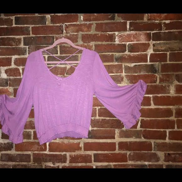 Small Lavender Boutique Blouse by "ABOUT A GIRL" | Size Small - Picture 6 of 6